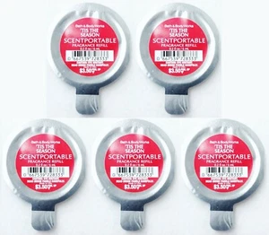 5 Bath Body Works Scentportable TIS THE SEASON Duftöl Nachfüllscheibe Autolüftung - Bild 1 von 1