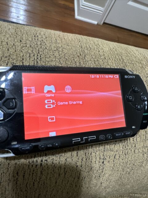 Restored Sony PlayStation Portable Core PSP 1000 Black Handheld