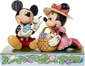 Enesco Jim Shore Disney Traditions Mickey and Minnie Easter - Foto 1 di 3