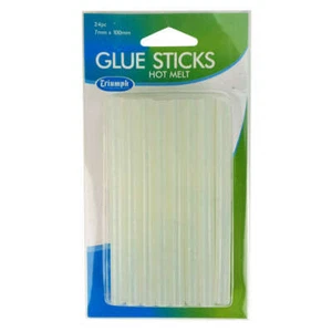 Triumph Glue Refills For Hot Glue Gun 24 Sticks 7mm x 100mm Craft - Picture 1 of 2