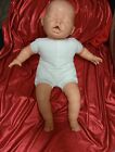 Vintage Berenguer Sleeping Open Mouth Cloth Body Baby Doll 16'  Newborn Doll 