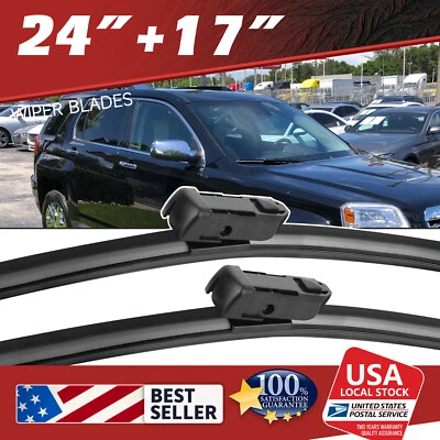 24"17" For Chevrolet Equinox Front Windshield Wiper Blades 2010-2016 OEM - Image 1 of 4