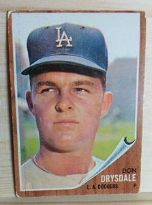 1962 Topps - Don Drysdale #340, ¡buen estado! - Imagen 1 de 2
