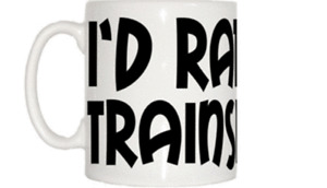 I'd Rather Be Trainspotting Mug