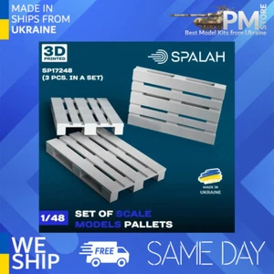 SPALAH 17248 1/48 Palets 3 psc Juego de maquetas a escala - Imagen 1 de 2