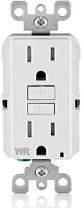 LEVITON GFWR1-W 15A-20A 125V SMARTLOCK PRO WR SELF TEST GFCI OUTLET *UCC - Picture 1 of 2
