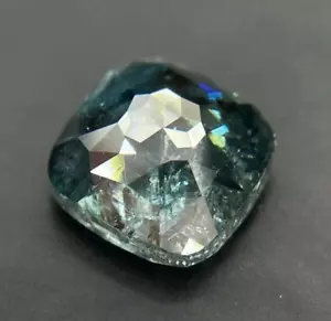 1.33 Ct Blue Salt And Pepper Diamond Lab Grown Diamond Cushion Cut Lab Diamond - Picture 1 of 17