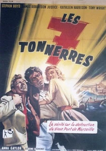 "LES SEPT TONNERRES" Affiche originale entoilée  (Hugo FREGONESE / Stephen BOYD) - Picture 1 of 1