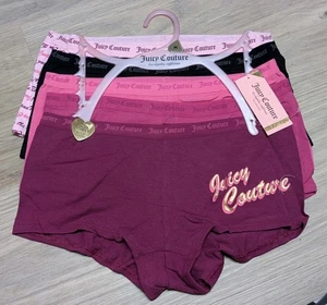JUICY COUTURE 5 Pk Womens M Cotton Logo Panties - Picture 1 of 3