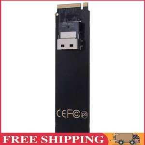 M.2 NVMe zu Slimline SAS SFF-8654 Adapter praktisch nützlich schwarz für Mainboa - Bild 1 von 12