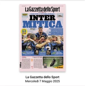 La Gazzetta dello Sport Mercoledì 7 Maggio 2025 - INTER CHAMPIONS 🔵⚫️ - Bild 1 von 1
