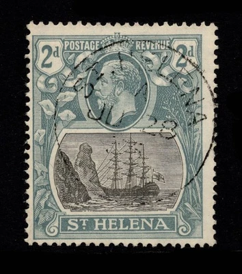 Santa Helena 1922 2d MÁSTIL PRINCIPAL ROTO, SG 100a, BIEN USADO, CAT. £180 Foto 1 de 2