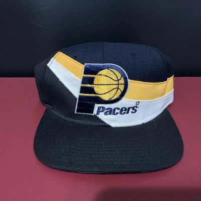 NEW Vintage 90s NBA Indiana Pacers Starter 100% Wool SnapBack Hat Cap RARE NWT - Image 1 of 4