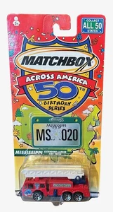 NEW Matchbox Car Mississippi MS Fire Truck Across America 50th Birthday - Picture 1 of 2