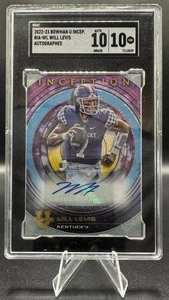 Bowman U Inception Will Levis Prospect 2022/23 automático #BIA-WL SCG 10/10 GEMA MT - Imagen 1 de 2