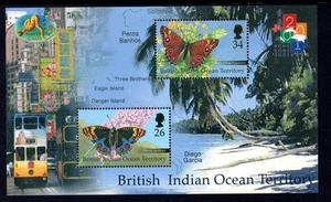 B.I.O.T. Minishoja de exposición de estampillas MNH 2000 SG246 Hong Kong 2001 - Imagen 1 de 1