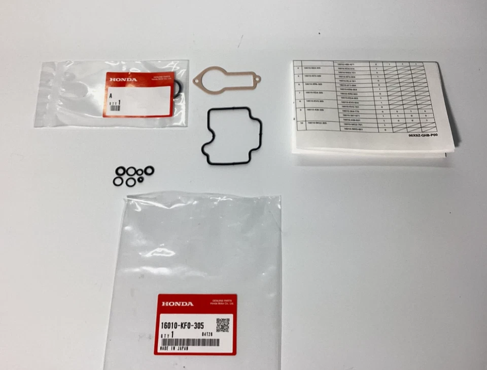 Kit de juntas de carburador Honda XL250 XL350 XR200 XR250 XR350 16010-KF0-305 Foto 1 de 1
