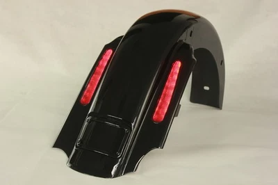 CVO 4'' Stretched Extended LED Rear Fender Black For 1993-2008 Harley Touring - Image 1 of 4