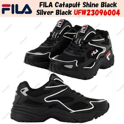 FILA Catapult Shine Negro Plata Negro UFW23096004 Hombres Talla - Imagen 1 de 4