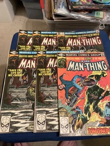 Man-Thing Vol 2 #9x5 &10 1980 1981 Marvel Horror Comic Book Lot - Picture 1 of 17