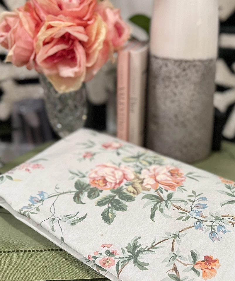 DE COLECCIÓN RALPH LAUREN HOME "Toulouse" Verde Floral Reina Sábana PLANA Y AJUSTADA EE. UU. Foto 1 de 4