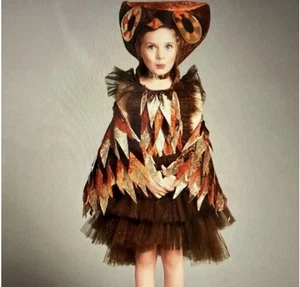 Chasing Fireflies Wishcraft Colorful Owl Costume Sz 16 Dress Head Wings Tulle - Picture 1 of 10