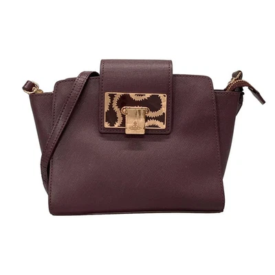 Auth VivienneWestwood - Purple Leather Shoulder Bag - Image 1 of 4