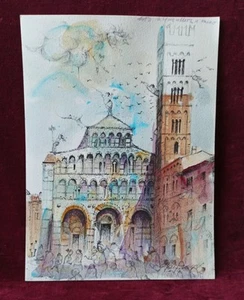 Roberto Fontirossi Litografia Originale Firmata Cm 24×17 Con Certificato - Picture 1 of 5