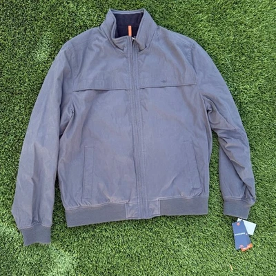 Dockers NWT Mens Charcoal Gray Water Resistant Bomber Jacket L - Image 1 of 4