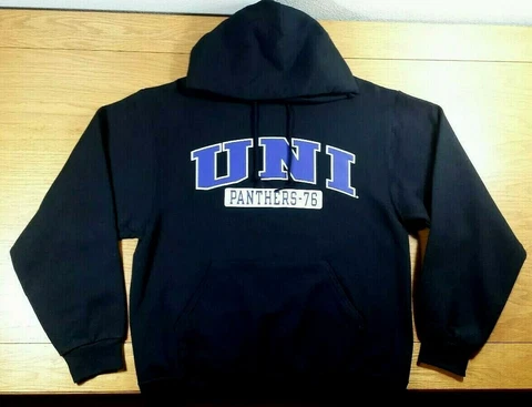 UNI NORTHERN IOWA PANTHERS Hooded Sweatshirt Hoody Hoodie Size M Men's Medium Cover