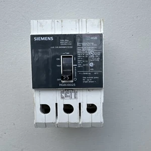 HGB3B025B - Siemens Tornillo 600V 25A Interruptor de circuito de 3 polos 100kA@240V - Imagen 1 de 8