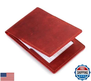 Robrasim handgefertigter Leder Yardage Bucheinband, Leder Golf Scorekartenhalter - - Bild 1 von 5