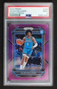🌟 JALEN WILLIAMS - 2022-23 Panini PURPLE PRIZM #246 Rookie RC /99 - MINT PSA 9 - Picture 1 of 2