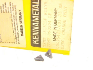 10 nuovi inserti Cermet Surplus Kennametal TPMT 18151-LF KT175 TPMT 090204LF - Foto 1 di 1