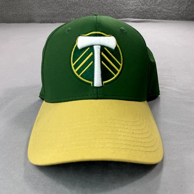 Portland Timbers Hat Cap Mens Medium/Large Fitted Green Yellow Flex MLS - Image 1 of 4