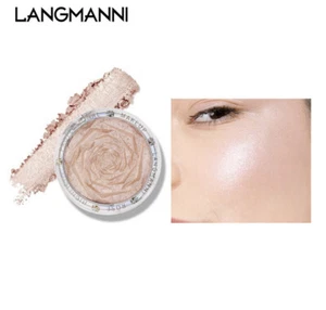 Langmanni Rose Peachy pink shade-2, Super Shiny 3 In 1 Highlighter gift for her - Picture 1 of 10