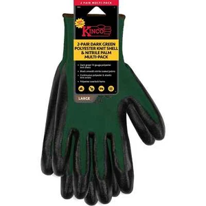 Kinco 1860-2PK-M Work, Gloves, Mens, Nitrile Coated and Knit Lined, Medium, 2PK - Picture 1 of 1