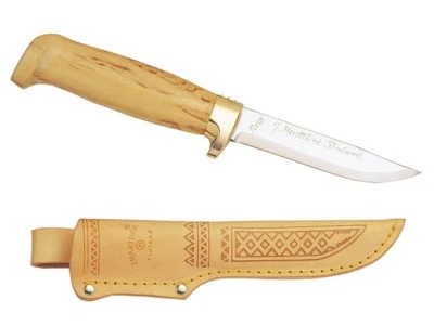 CUCHILLO MARTTIINI CAZA BUSHCRAFT con FUNDA DE CUERO / 4.3" ACERO INOXIDABLE FINLANDIA Foto 1 de 3