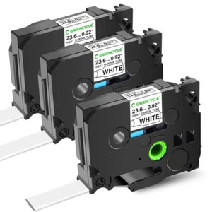 Tubo termorretráctil Hse-251 cinta de etiquetas 24 mm 2:1 compatible para Brother PT-D600 3 PIEZAS - Imagen 1 de 11