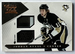 JORDAN STAAL 2010-11 Panini Luxury Suite STICK & Jersey NUMBER #03/50 SP 10/11 !