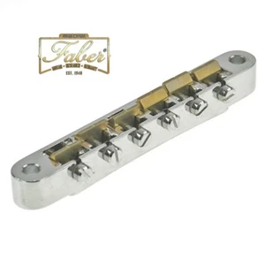 Faber ABRN-BG ABRNBG Bridge ForNashvilleStuds Gloss Nickel Brass Saddles 3068-2 - Bild 1 von 3