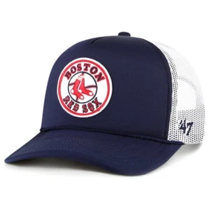 Cappello Boston Red Sox Trucker 47 Schiuma 5 Pannelli con Schienale a Scatto - Foto 1 di 1