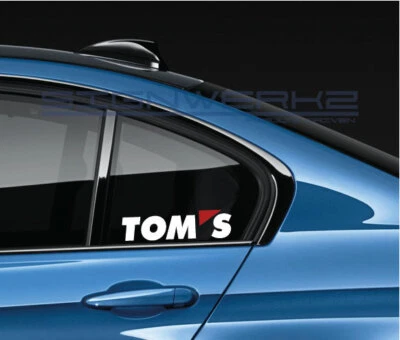 Toms sticker decal tuning racing toyota rcf isf lexus frs scion 2 colors - pair - Image 1 of 4