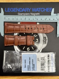 Correa Panerai OEM 27/22 125/75 cuero dorado semimate - Imagen 1 de 4
