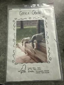 Gayla Goose 2 Sizes Doll Pattern Soft Sculpture Cottage Country Folk Art Vintage - Picture 1 of 6