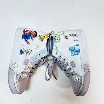 Zapatillas altas Ground Up Disney 100 talla 2 Big Kid púrpura/blanco buenas Foto 1 de 4