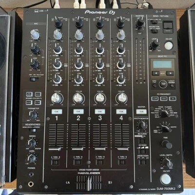 Pioneer DJM-750MK2 Pro DJ Mixer Rekorodbox 4-Channel DJM750MK2 MK2 JP Black Used - Image 1 of 4