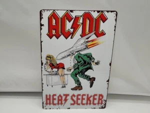 Blechschild Retro 30x20 cm AC/DC Heatseeker Heavy Metal Deko Party Rock Musik - Bild 1 von 4