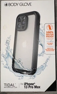 Body Glove Tidal Waterproof Case - iPhone 13 Pro Max - Black/Clear - Photo 1 sur 2