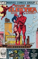 WHAT IF? #35 VERY FINE/ NEAR MINT 1977 (ELEKTRA HAD LIVED) MARVEL #bin-498